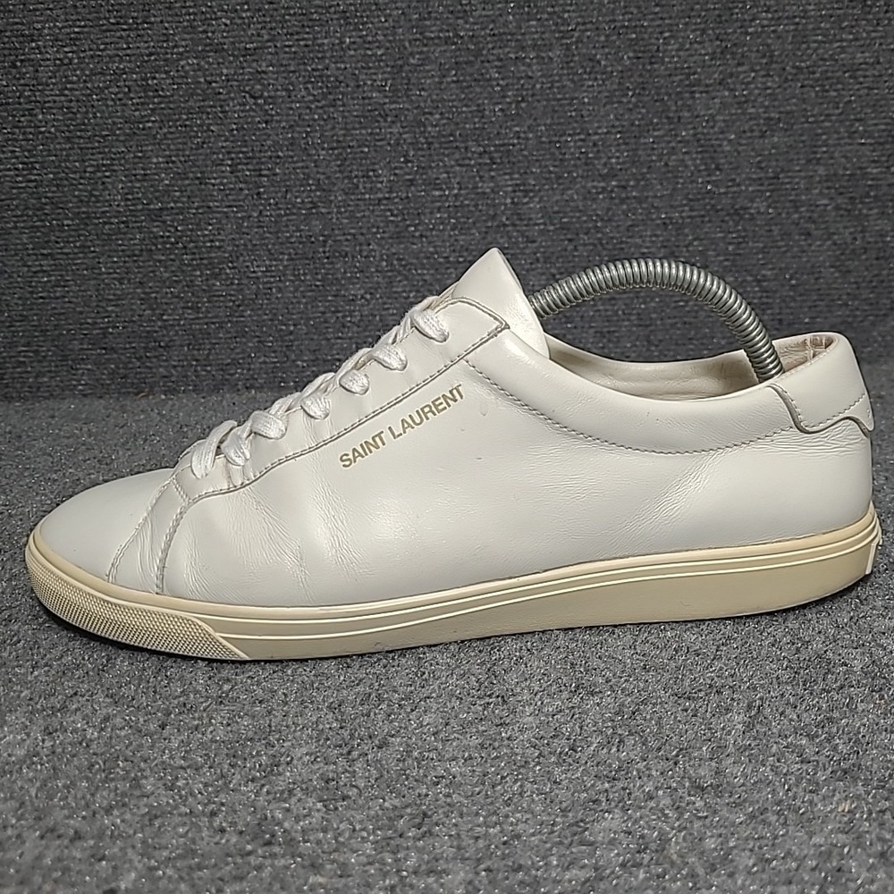 SAINT LAURENT Andy Men's Sneaker White Size EU 43 US 10 MSRP $745 - Picture 9 of 16